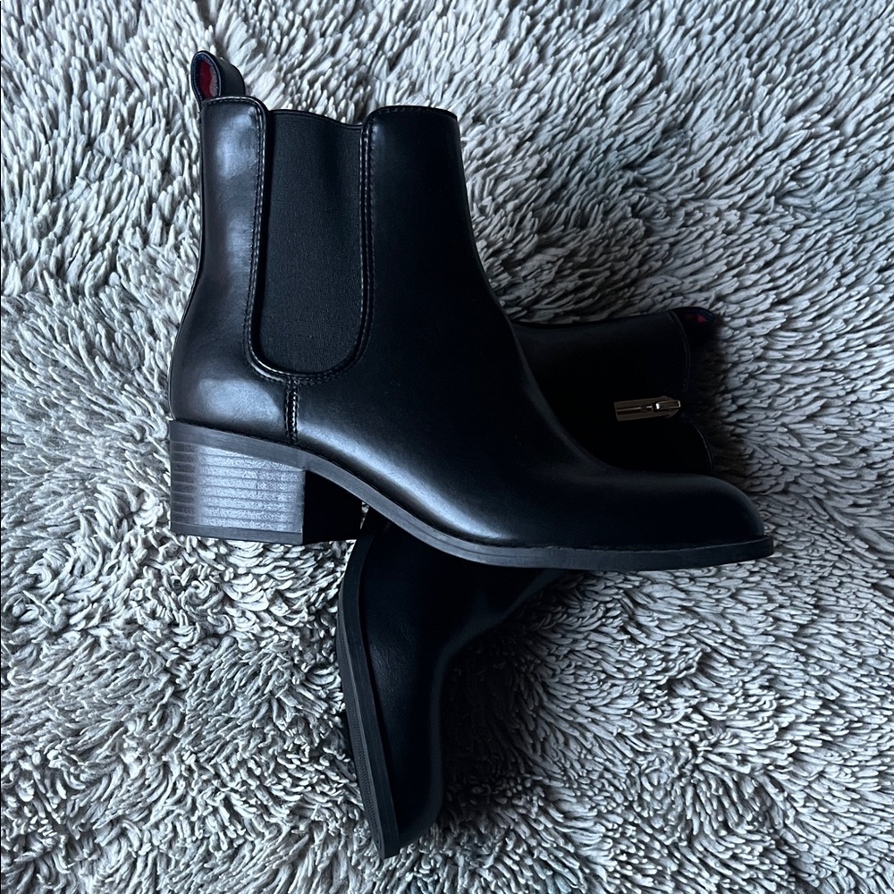 Tommy Hilfiger Black Ankle Boots